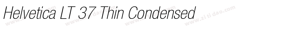 Helvetica LT 37 Thin Condensed字体转换